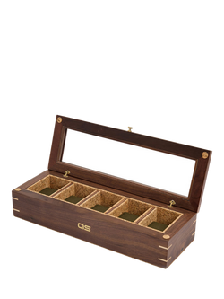 WOLF X Analog Shift 1976 Collection Solid Wood 5 Piece Watch Box - view 2, Walnut