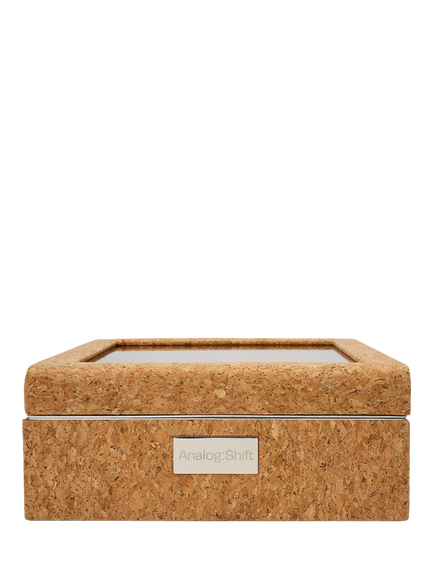 WOLF X Analog Shift 1976 Collection Cork 8 Piece Watch Box, Natural, Natural