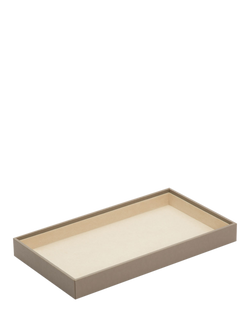 WOLF Vault Vegan Leather 1.5” Deep Jewellery and Accessories Tray - view 2, Grey