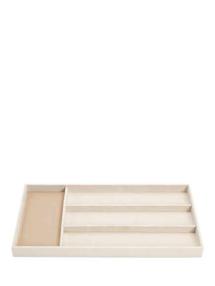 WOLF Vault Watch Strap Tray Insert, Beige, Beige