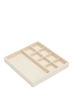WOLF Vault Multi-Compartment and Earring Half Tray Insert, Beige - view 2, Beige