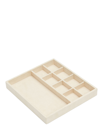WOLF Vault Multi-Compartment and Earring Half Tray Insert, Beige - view 2, Beige