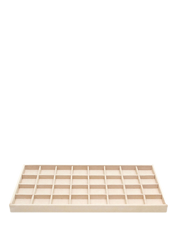 WOLF Vault Earring Tray Insert, Beige, Beige