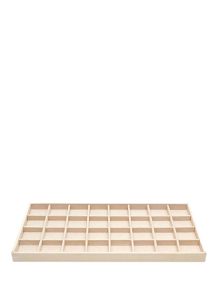 WOLF Vault Earring Tray Insert, Beige, Beige