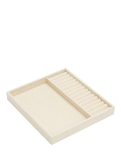 WOLF Vault Multi-Compartment and Ring Half Tray Insert, Beige - view 2, Beige