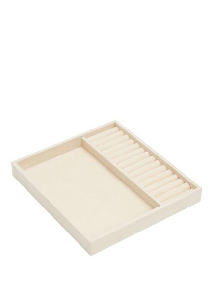 WOLF Vault Multi-Compartment and Ring Half Tray Insert, Beige - view 2, Beige