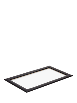 WOLF Vault Vegan Leather Jewellery and Accessories Tray Glass Lid - view 2, Black