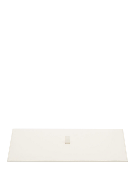 WOLF Vault Vegan Leather Jewellery and Accessories Tray Lid, Ivory
