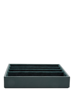 WOLF X Analog Shift Vintage Collection Vegan Leather Watch Strap Changing Tray, Green, Green