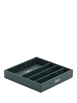 WOLF X Analog Shift Vintage Collection Vegan Leather Watch Strap Changing Tray, Green - view 2, Green