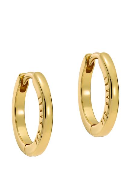 Ted Baker Crisele 14mm Logo Hoop Earrings, Gold