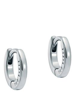 Ted Baker Crisete 10mm Logo Hoop Earrings, Silver