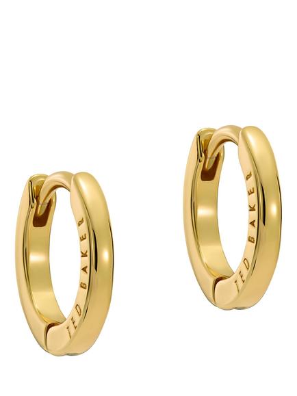 Ted Baker Crislie 12mm Logo Hoop Earrings, Gold