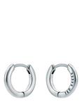 Ted Baker Crislie 12mm Logo Hoop Earrings, Silver