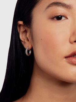 Ted Baker Dotetta Dotty Hoop Earrings - view 2, Silver