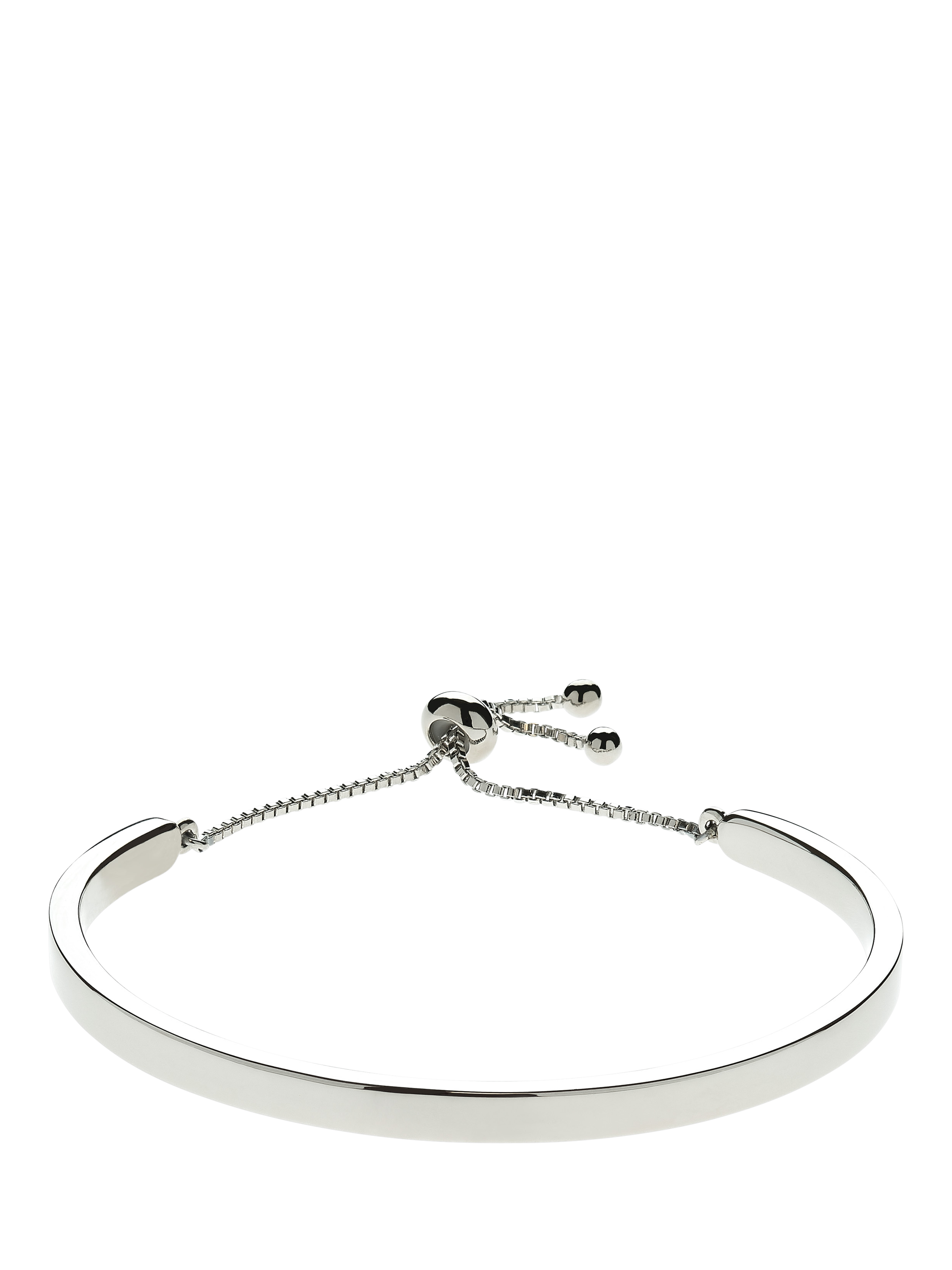 Product image 1 of 2, which shows Melissa Odabash Platinum Plated Cuff Bracelet, Silver