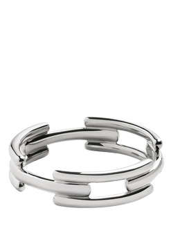 Monica Vinader Signature Link Stacking Ring, Silver, Silver