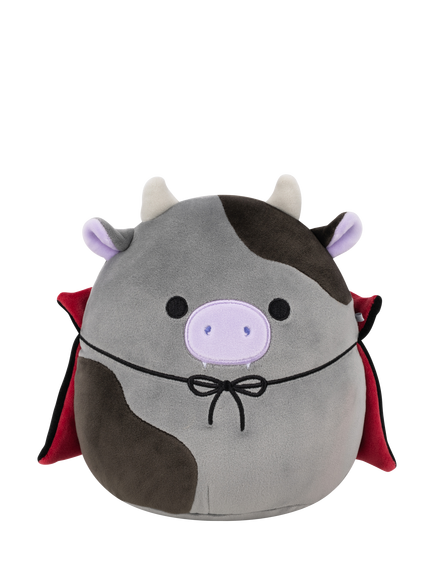 Squishmallows Bridgette the Grey & Black Cow 7.5" Halloween Plush Soft Toy, Multi