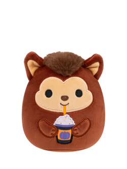 Squishmallows Wade the Brown Werewolf Holding Frappe Halloween 7.5" Plush Soft Toy, Multi