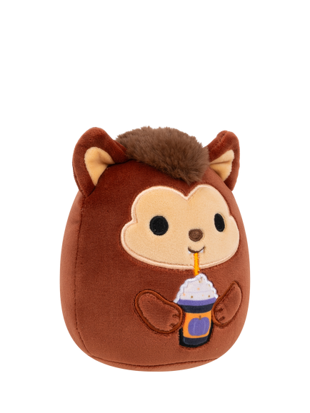 Squishmallows Wade the Brown Werewolf Holding Frappe Halloween 7.5" Plush Soft Toy - view 2, Multi