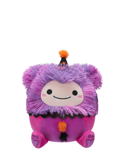 Squishmallows Woxie the Magenta Bigfoot in Clown Costume Halloween 7.5" Plush Soft Toy, Multi