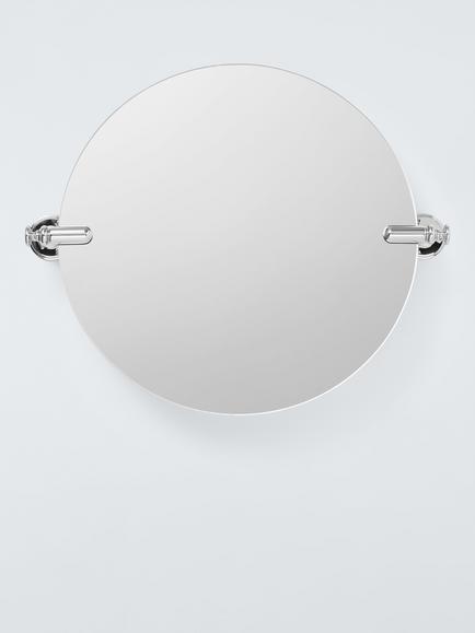John Lewis Legacy Bathroom Mirror, White/Chrome, 