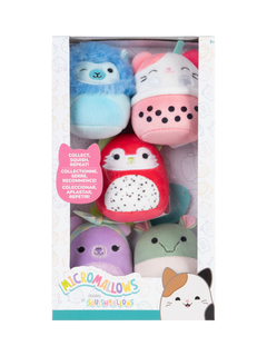 Micromallows Squishmallows Micromallows Plus Toys, Pack of 5