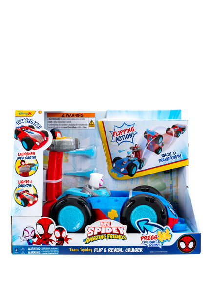 Spidey And His Amazing Friends Flip & Reveal Cruiser, Multi