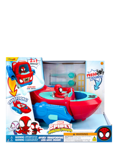 Spidey And His Amazing Friends Marvel Transforming Web Wave Cruiser