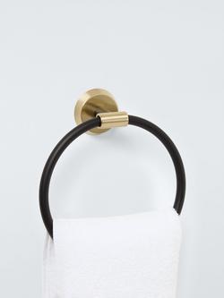 John Lewis Elegance Towel Ring, Black - view 2, 