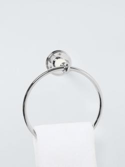 John Lewis Legacy Towel Ring, White/Chrome - view 2, 
