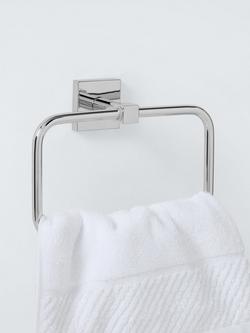 John Lewis Prism Towel Ring, Chrome - view 2, 