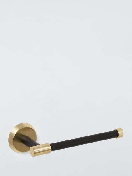 John Lewis Elegance Toilet Roll Holder, Black, 