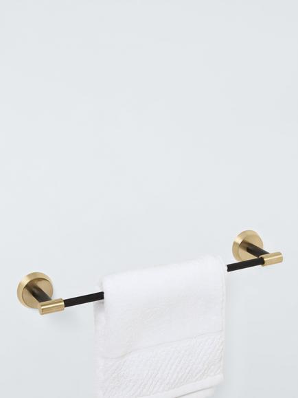 John Lewis Elegance Towel Rail, Black - view 2, 