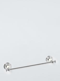 John Lewis Legacy Towel Rail, White/Chrome, L32cm, 