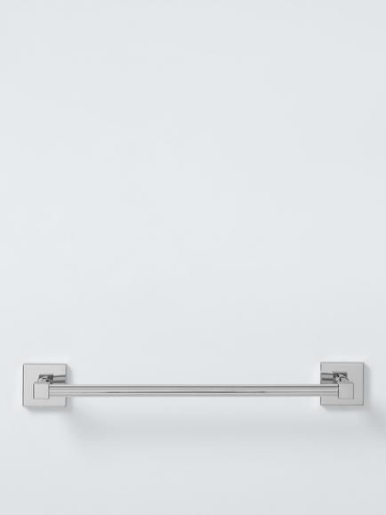 John Lewis Prism Towel Rail, L32cm, Chrome, 