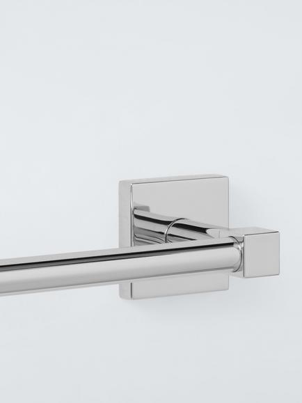 John Lewis Prism Towel Rail, L32cm, Chrome - view 2, 