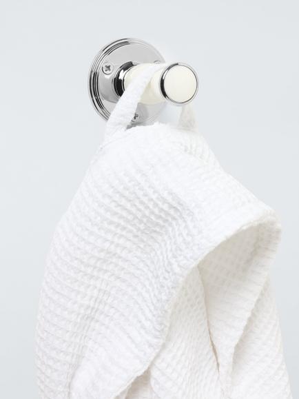 John Lewis Legacy Robe Hook, White/Chrome - view 2, 