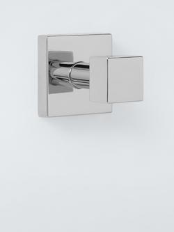 John Lewis Prism Robe Hook, Chrome, 