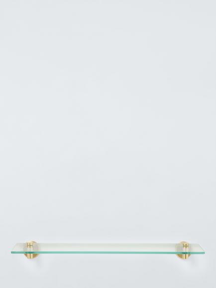 John Lewis Elegance Glass Shelf, Black, 