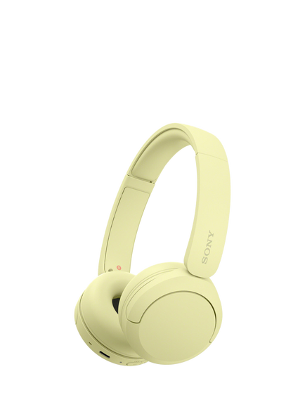 Sony WH-CH520 Bluetooth Wireless On-Ear Headphones with Mic/Remote, Yellow