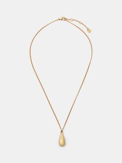 Hush Teardrop Necklace, Gold, Gold