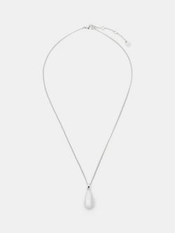 Hush Teardrop Necklace, Silver