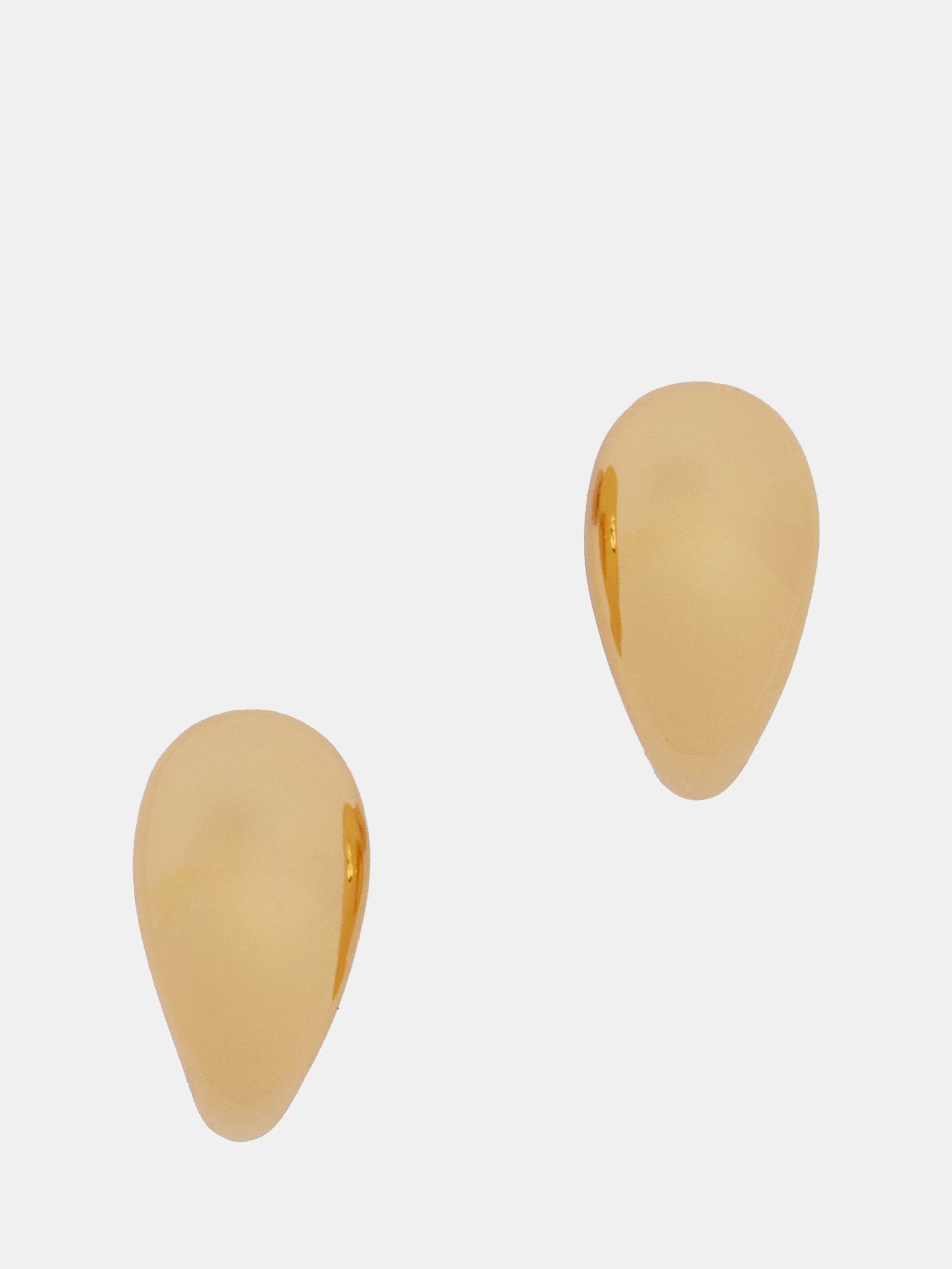 Product image 3 of 3, which shows HUSH Teardrop Earrings, Gold