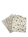 John Louden Sparkling Fat Quarter Fabrics, Pack of 5, Gold