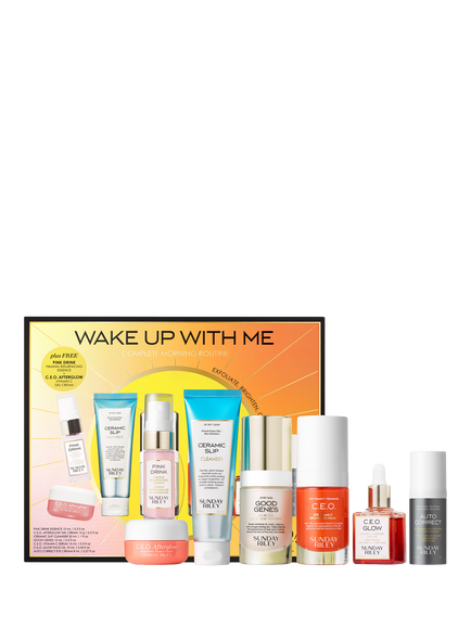 Sunday Riley Wake Up With Me Complete Morning Routine Skincare Gift Set, 