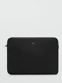 Mango Melon Zipped Laptop Case, Black, Black
