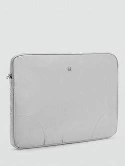 Mango Melon Zipped Laptop Case, Black - view 2, Silver