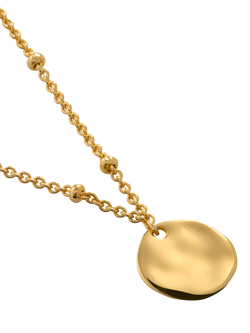 Monica Vinader Siren Pendant Chain Necklace, Gold, Gold