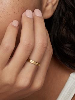 Monica Vinader Siren Muse Stacked Ring, Gold - view 2, Gold